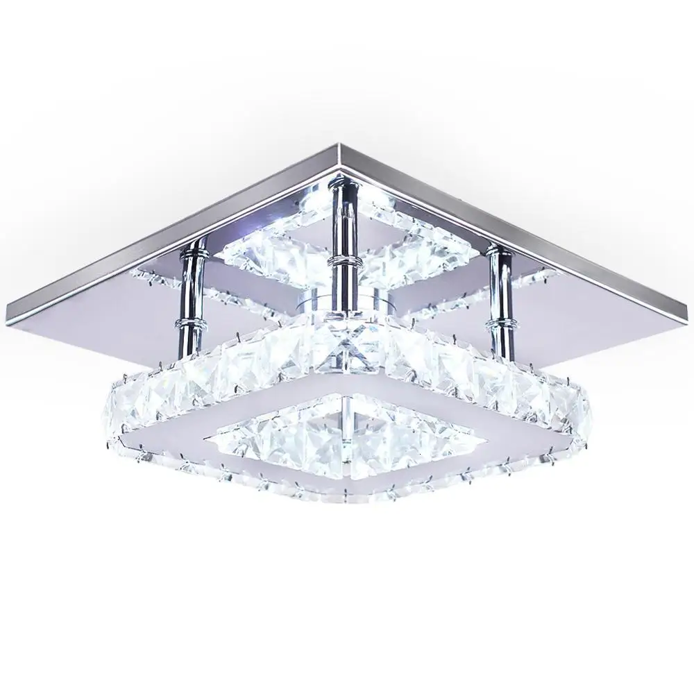 Contemporary Crystal Lamp Ceiling Cheap 15w Luxury Illumination Square Led Light Manufacturer Decorative | Освещение