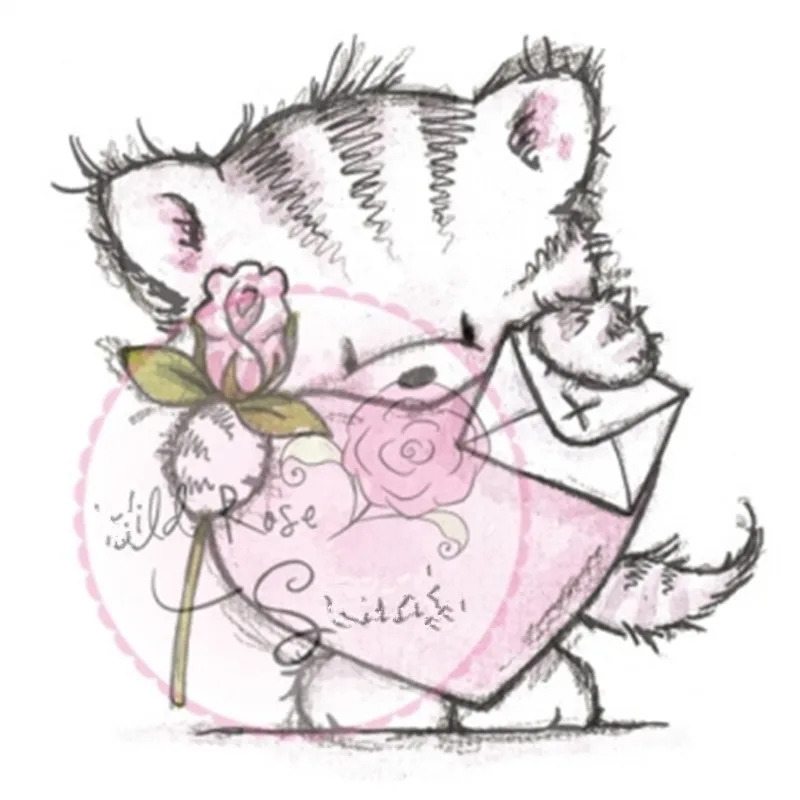 Девушка слова резиновые силиконовые прозрачные штампы для скрапбукинга тампоны