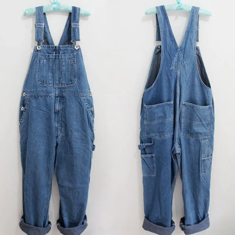 

2020 Men's Modis Plus Size Overalls Large Size Huge Denim Bib Pants Fashion Pocket Jumpsuits Male Free Shipping Brand 42 44 46