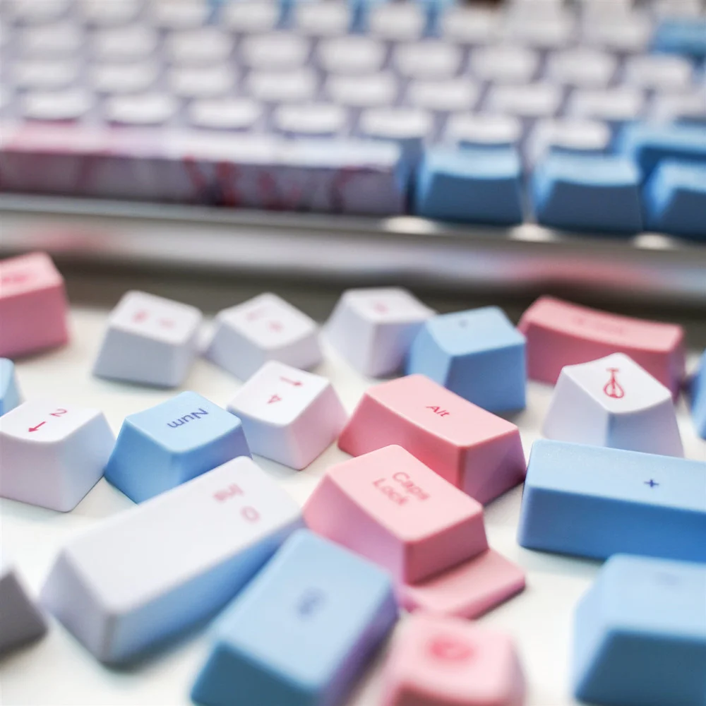 

PBT Hot Sublimation Keycaps OEM 104 Keys Mechanical keyboard For GK61 GH60 64 68 84 87 Keyboard Accesories