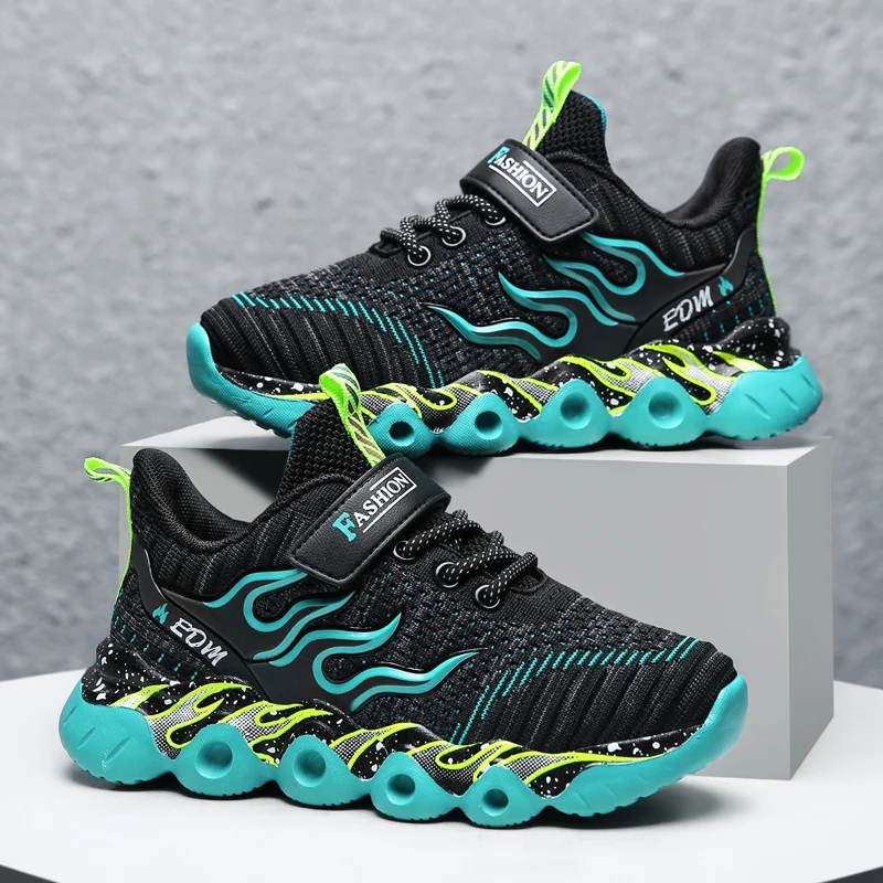 

2021 Kids Tenis Sneakers Fashion Boys Sport Running Shoes Children Breathable Mesh Casual Walking Shoes Non-slip Girls Sneakers