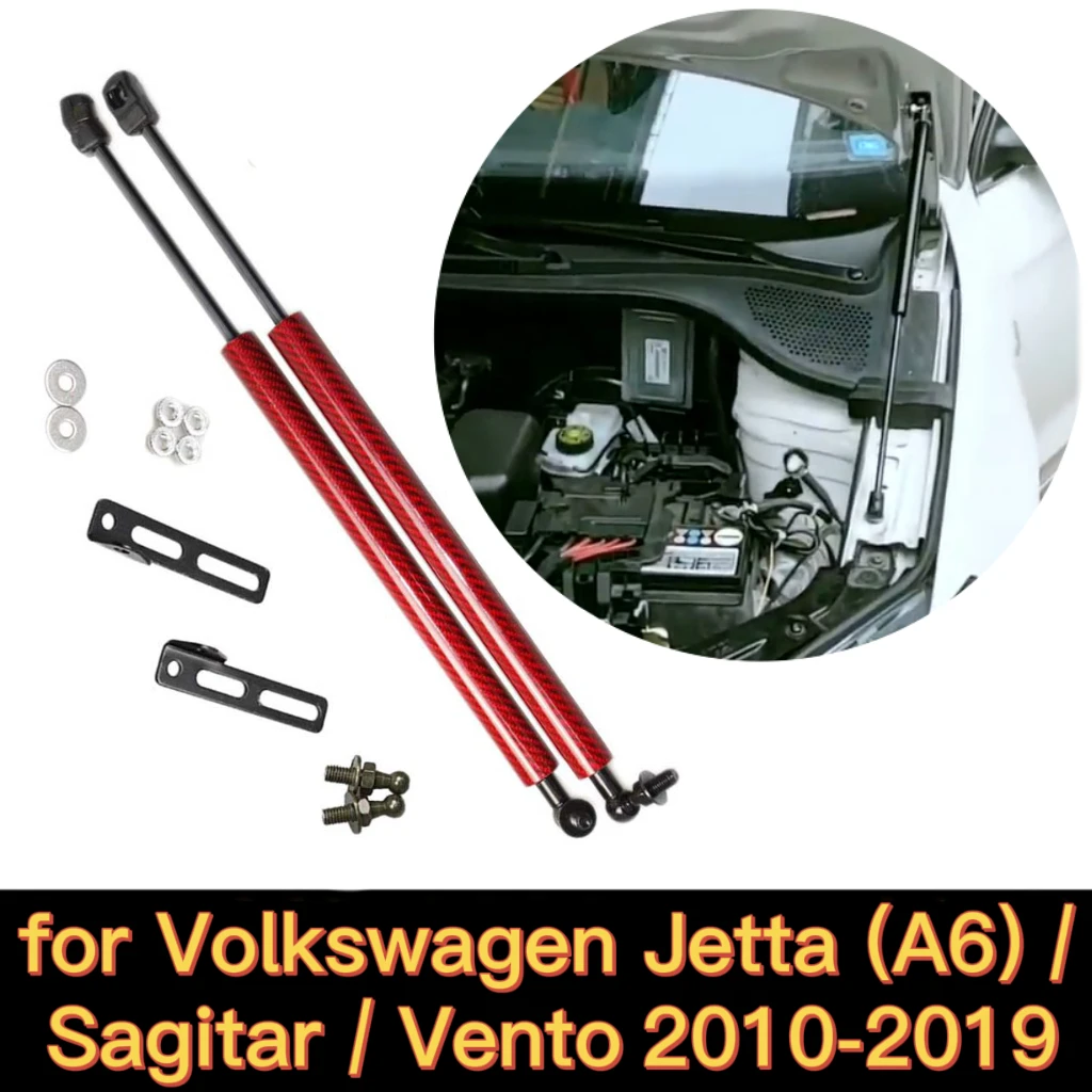 Gas Struts for VW Volkswagen Jetta A6 Vento Sagitar 2010-2019 Modify Front Hood Bonnet Lift Support Shock Damper Absorber Spring