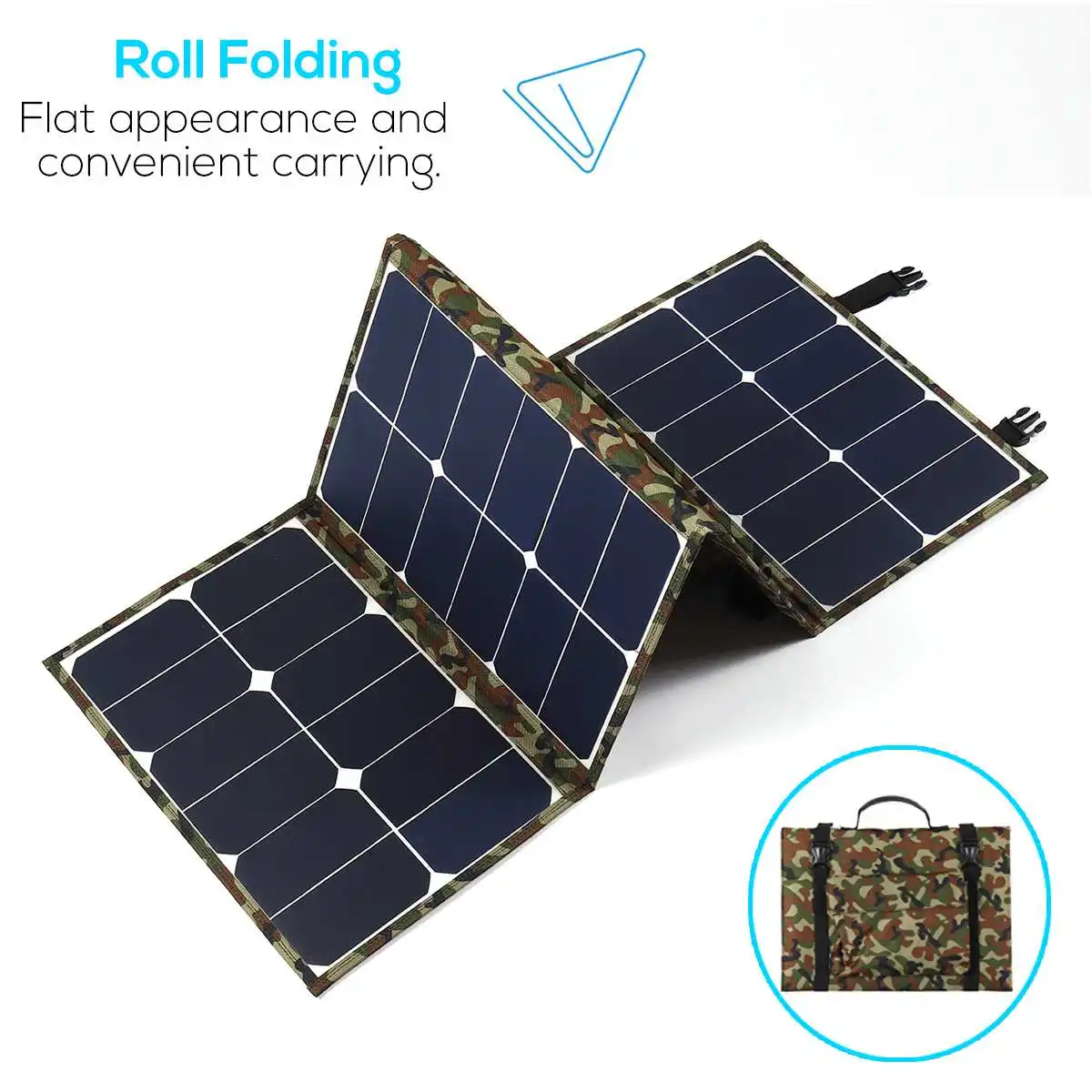 Складной камуфляжный рюкзак 250 Вт с двумя USB-портами | Электроника