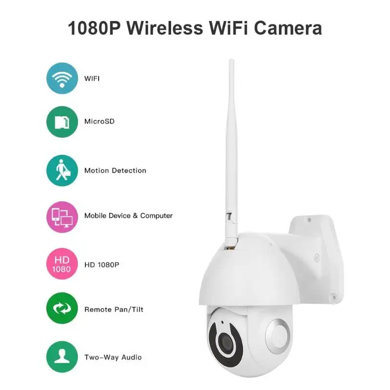 Наружная Водонепроницаемая скоростная купольная IP-камера Neng 1080p беспроводная Wi-Fi
