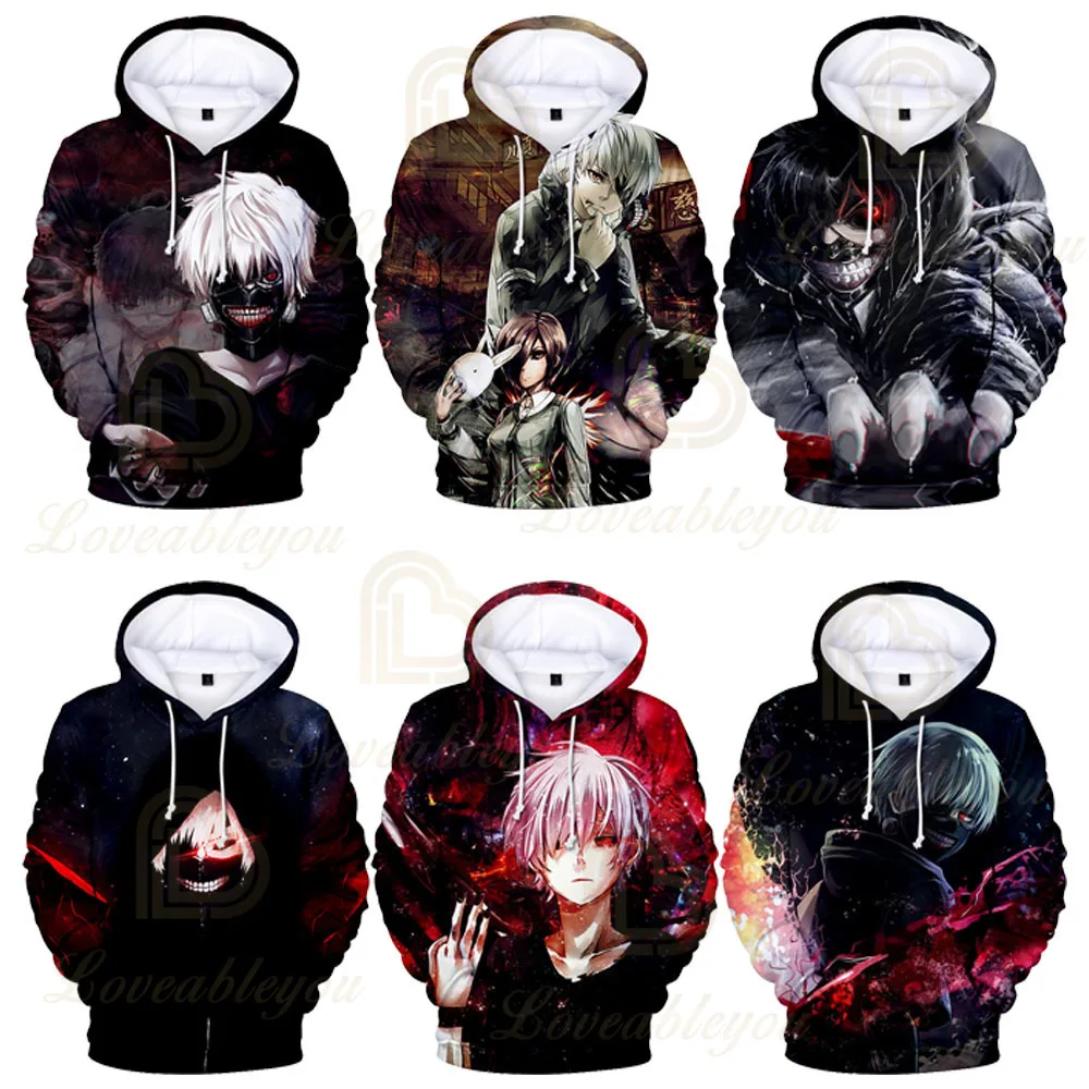 Новинка 2019 толстовки с капюшоном Токийский Гуль модный смешной костюм для