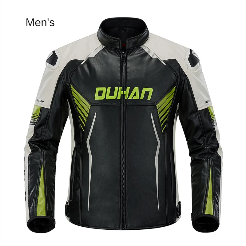 Новая одежда для езды на мотоцикле Мужская и женская пара кожаных пальто