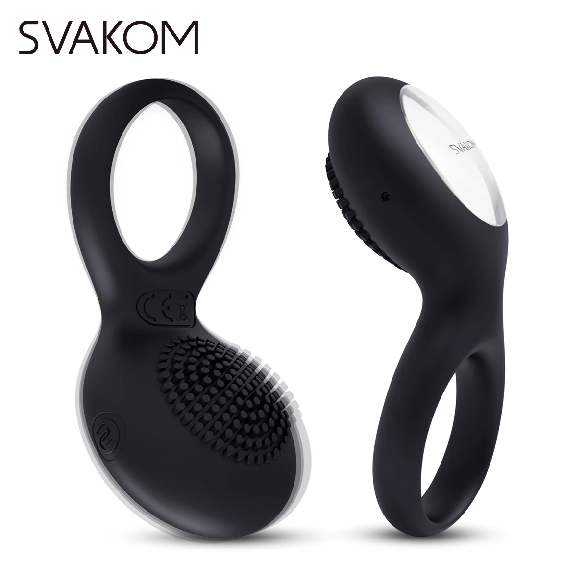 SVAKOM Tyler Vibrating Cock Ring Double Pleasure for Couples Penis Ring Male Erection Enhancer Female Clit Stimulation Vibrators