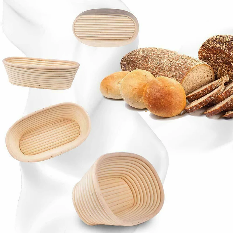 

Rattan Bread Proofing Basket Natural Oval Rattan Wicker Dough Fermentation Sourdough Banneton Bread Basket-35