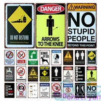 notice no smoking warning danger caution metal plate painting iron tin sign wall pictures for toilet danger zone area home decor
