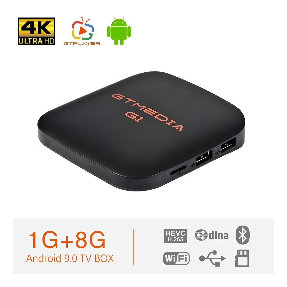 

GTMEDIA G1 Android 7.1.2 TV BOX Built-in Wifi Support Skype chatting,Picasa,Youtube，for Youtube Netflix Media Player m3u TV Box