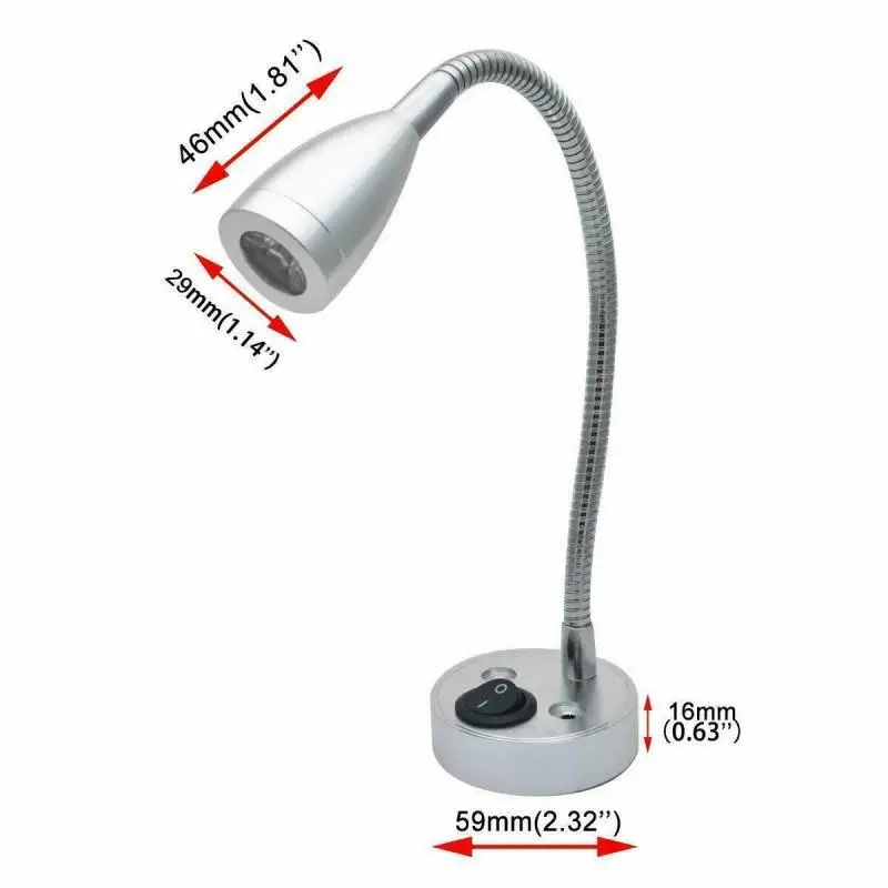 Светодиодный светильник для чтения в помещении Dreamburgh 12 В Домашний Светильник