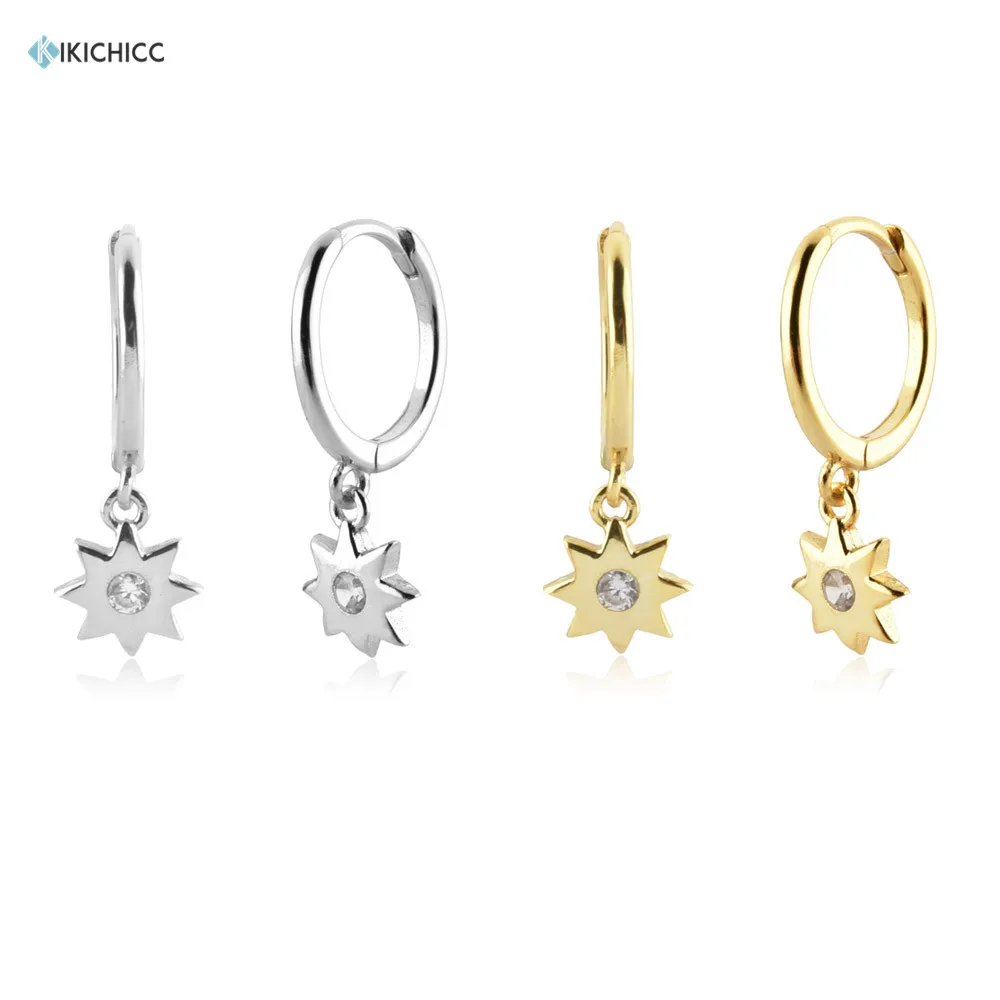 

Шарм KIKICHICC Женский, из стерлингового серебра 925 пробы, с золотистой звездой и цирконием, серьга в виде клипсы в стиле панк, для вечевечерние, свадьбы