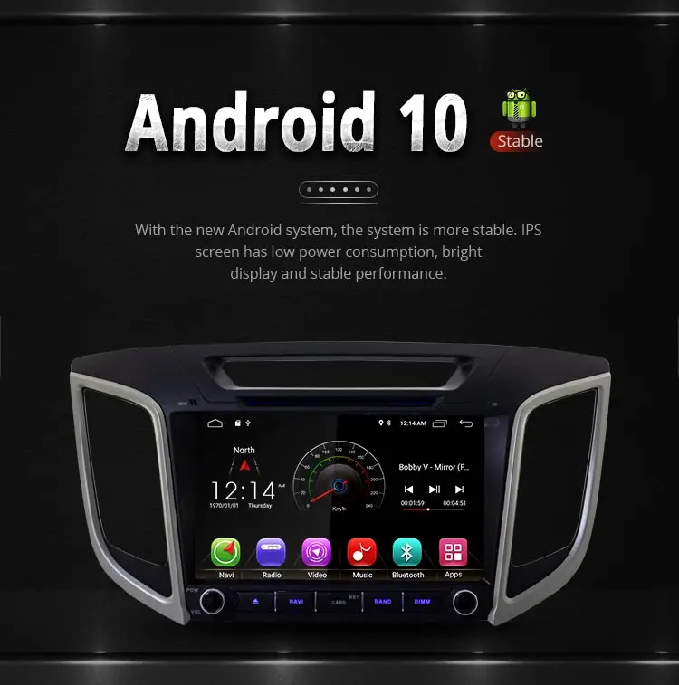 LJDA Android 10 автомобильный dvd-плеер для HYUNDAI IX25 CRETA автомобильный радио головное устройство gps Навигация стерео Мультимедиа wifi автоаудио 2G+ 16G