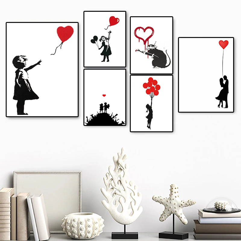 

Nordic Characters Canvas Painting Couple and Love Posters and Prints Abstract Graffiti Wall Artist Home Decoration Photo Wall