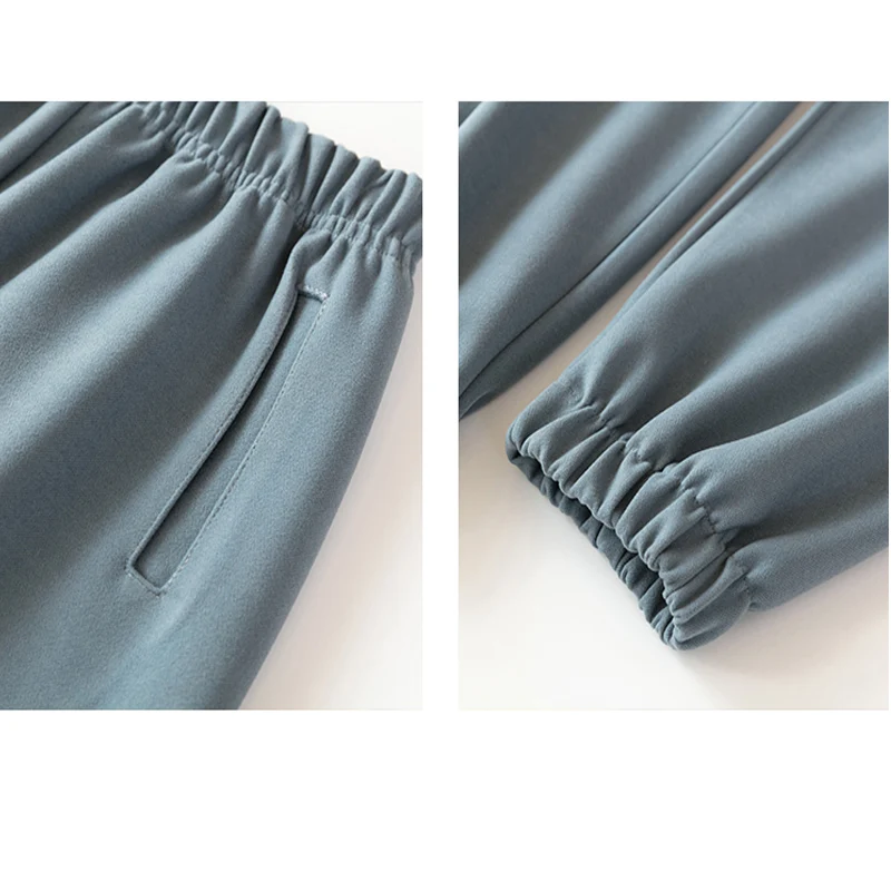 Утолщенные женские повседневные брюки гаремы весенние модные свободные длиной