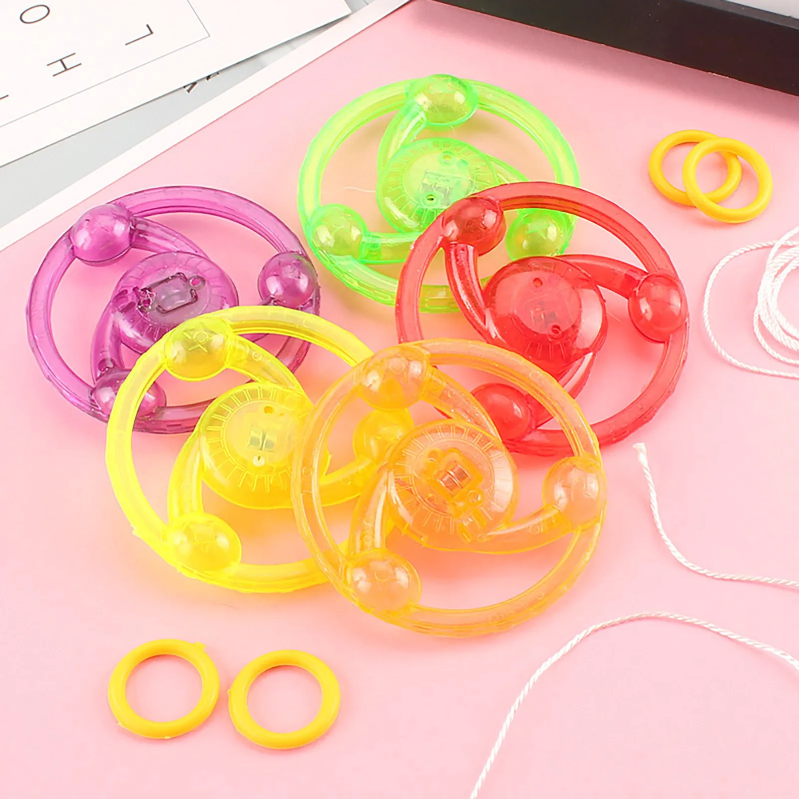 

Hot Sale 1pc Flash Pull Line Led Flywheel Hot Fire Wheel Glow Flywheel Whistle Creative Classic toys for Children Gift toy