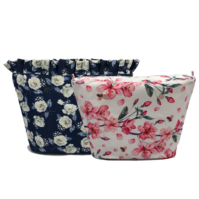 Классическая мини сумка для Obag карман на молнии с цветочным принтом и подкладкой