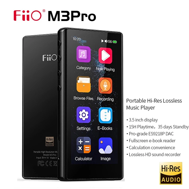 Mp3 плеер FiiO M3Pro полноразмерный сенсорный экран 3 5 дюйма Hi Fi проигрыватель звука