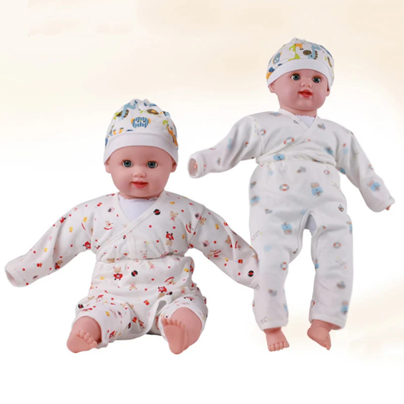 Кукла реборн 50/60 см с тканевым телом Реалистичная для обучения младенцу мягкая на