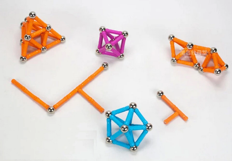 2019New 103 шт DIY дизайнер образование забавная игрушка магнит металлический шар Дети Магнитный строительный блок игрушки Строительная Игрушка аксессуары