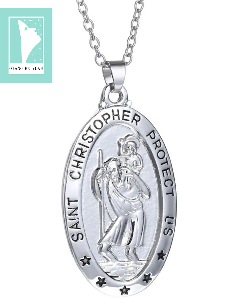 Ожерелье Святого Кристофера для защиты США|Ожерелья с подвеской| |