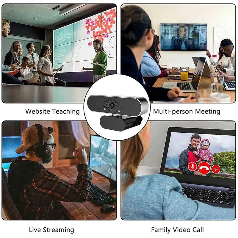 

W10 HD 1080P USB Webcam 2MP Streaming Computer Web Camera With Microphone For PC Laptop Desktop Video Calling Conferencing