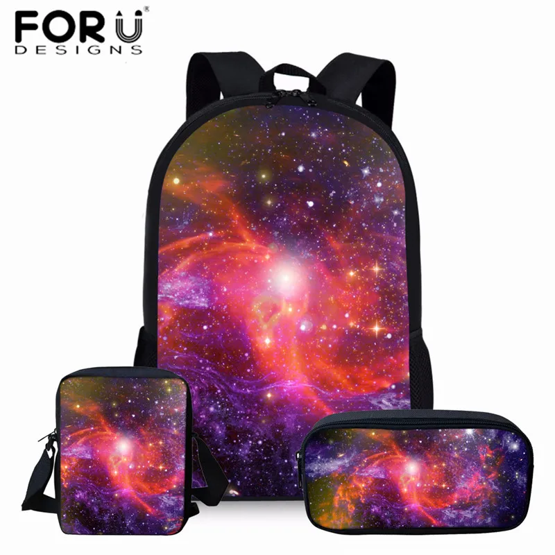 Z3162ECK FORUDESIGNS Backpack for Teenager Girls Boys School Bags the Space Galaxy Women Travel Bagpack Children School Rucksack - Цвет: Z3162ECK