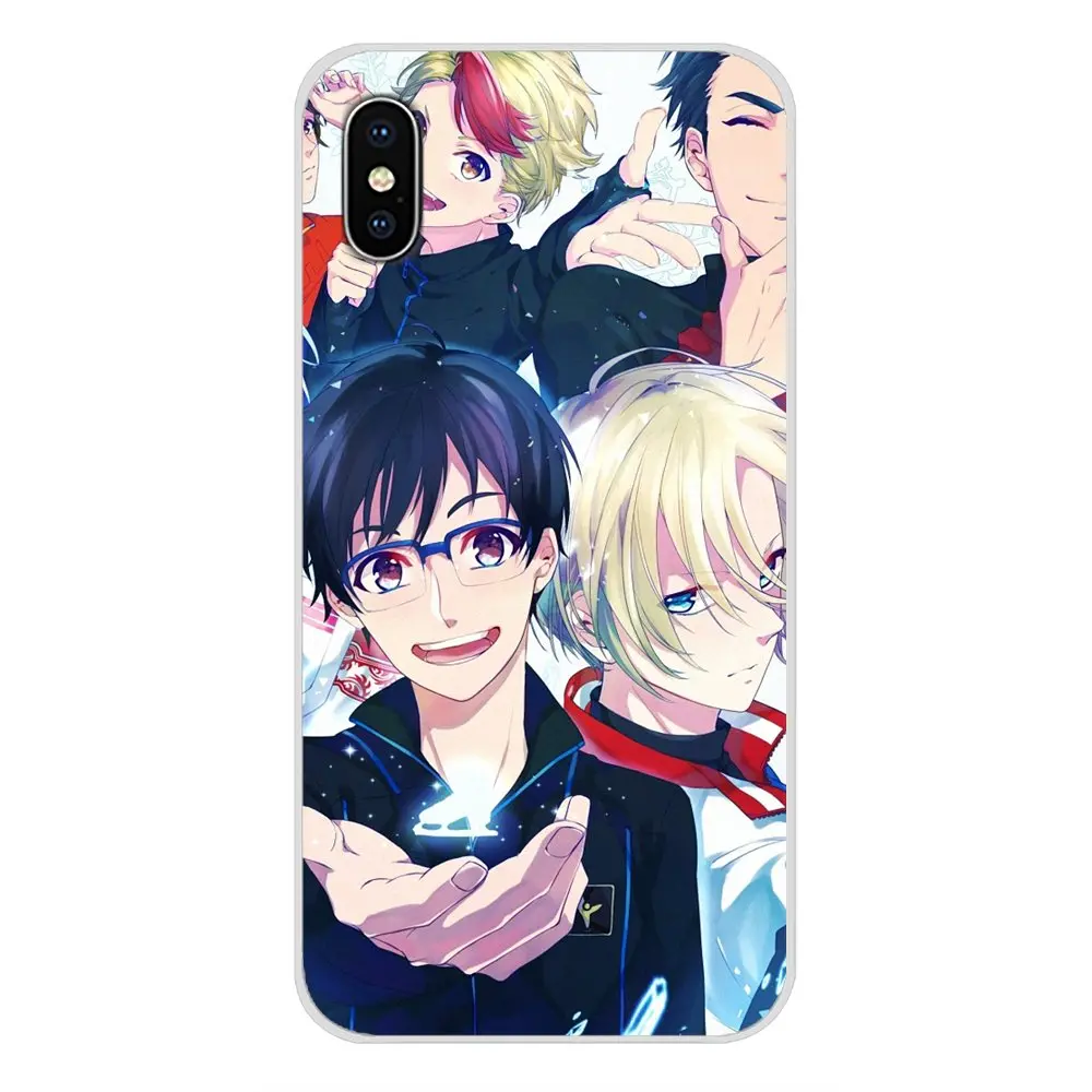 Прозрачный мягкий чехол для сумки с милым аниме Юри на льду huawei G7 G8 P7 P8 P9 P10 P20 P30 Lite