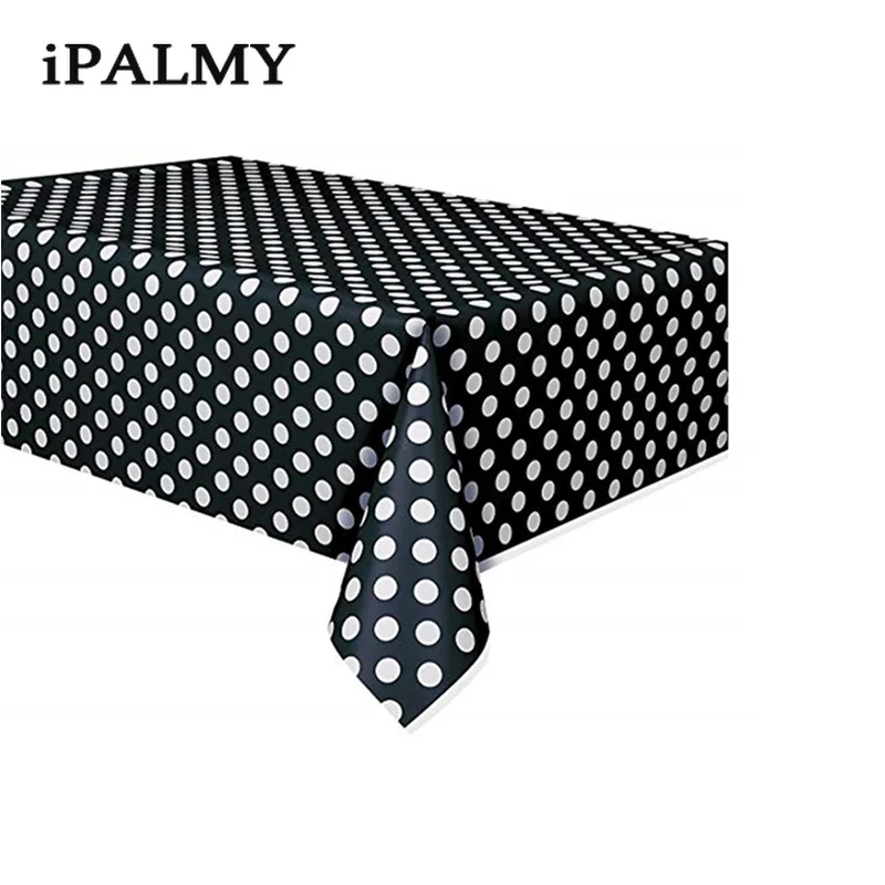 Ipalmy 5 шт. 180*108 см пластиковые одноразовые вечерние скатерти в горошек для свадьбы