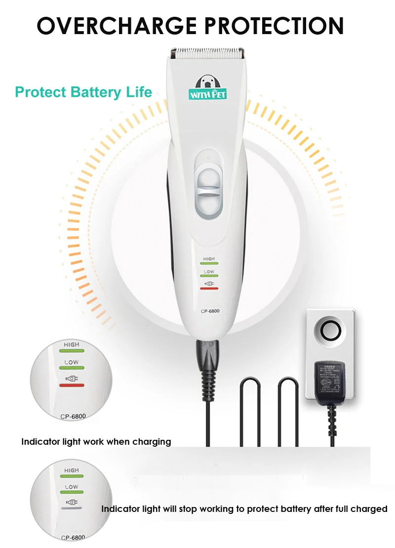 

Electrical Pet Dog Hair Trimmers Professional Clippers Animal Grooming Tool Rechargeable Cat Shavers Hair Cutter Dog Haircut