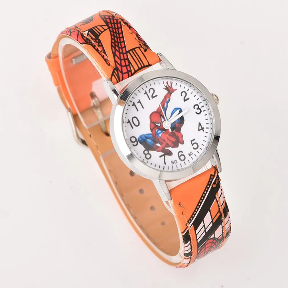 Fashion Children Watch Round Dial Kids Watches Girls Boys Leather Watches Clock Quartz Wristwatch for Dropshipping