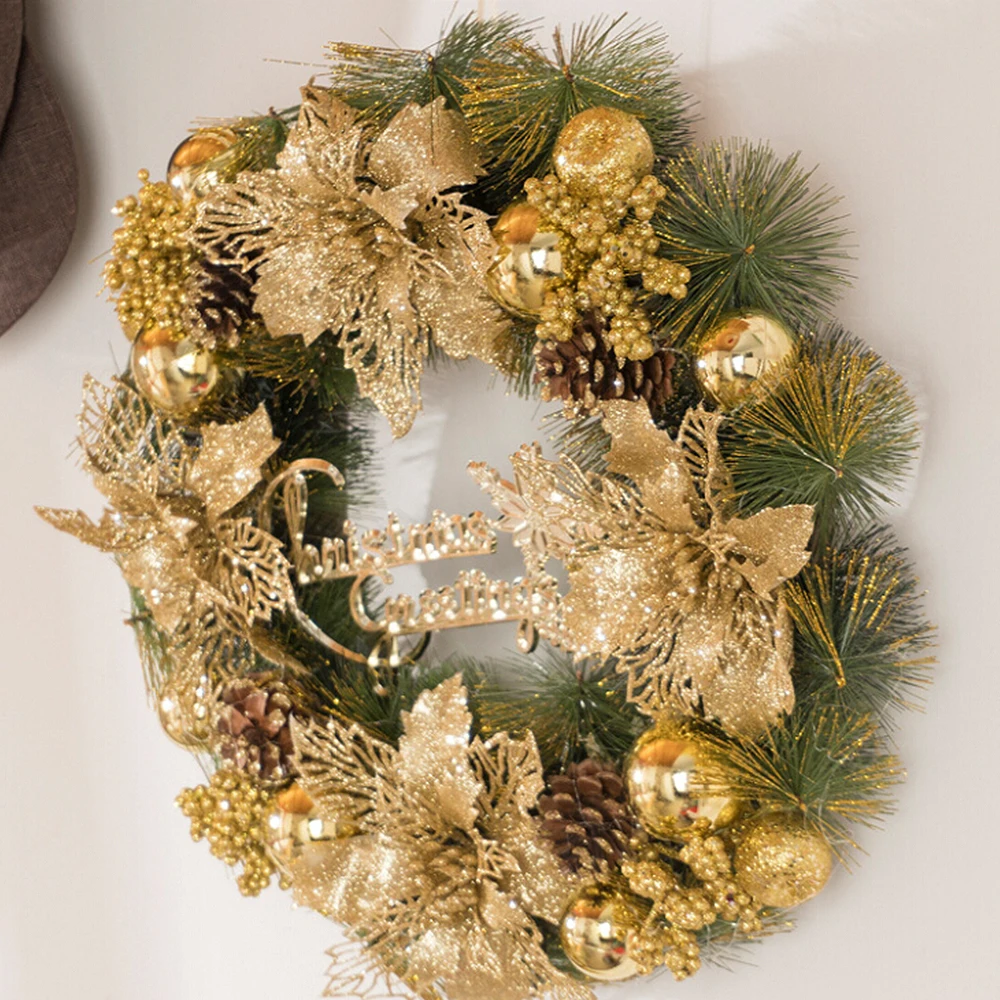 

Christmas Wreath Door Hanging Wall Ornament Garland Decoration
