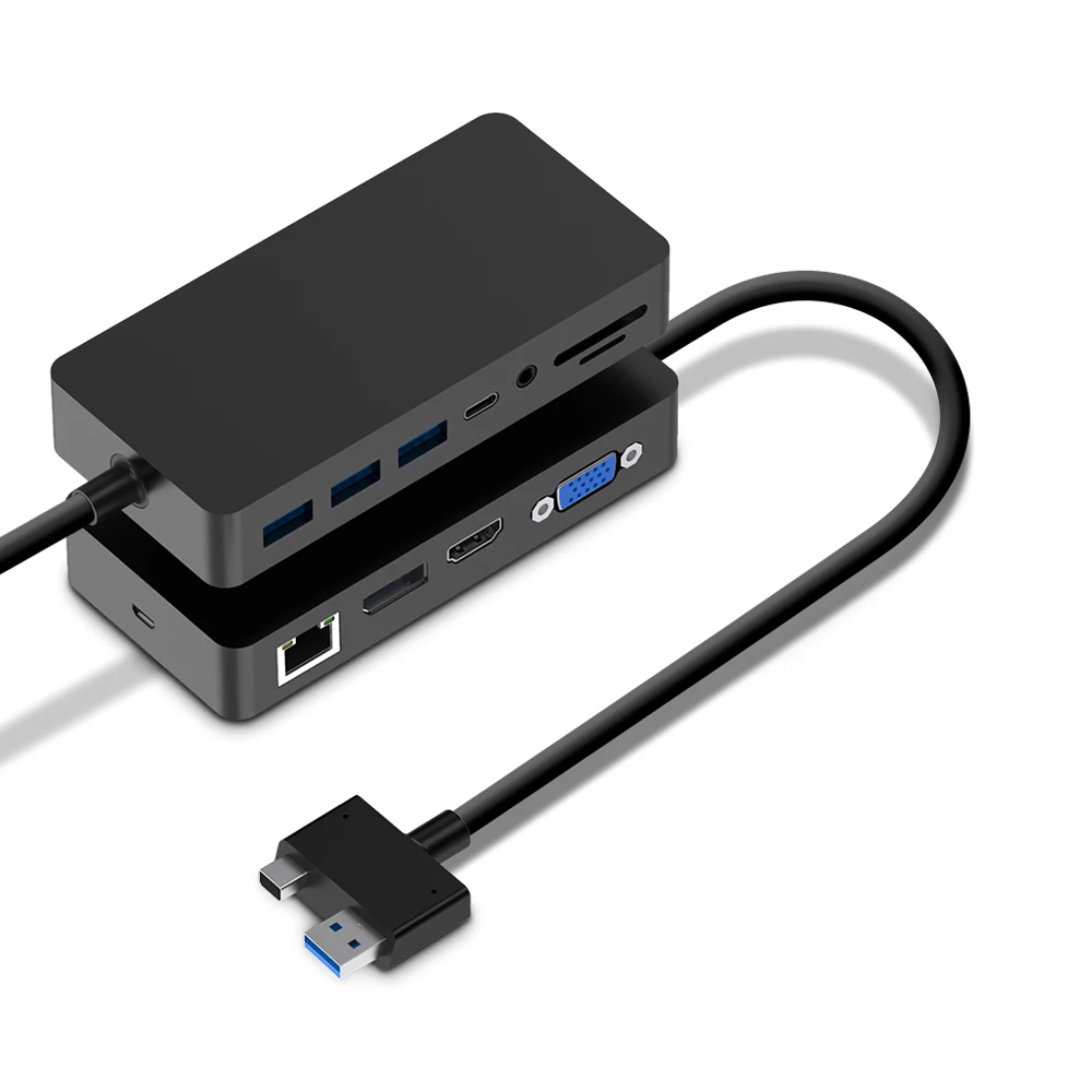 USB 3 5 концентратор для чтения карт ROCKETEK SH701 4K HDMI совместим с разъемами DP VGA