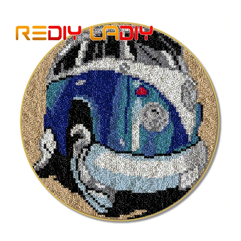 Наборы ковриков с защелкой вязаный крючком ковер в стиле ретро автобуса