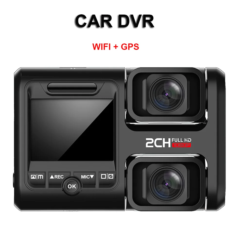 360 градусов WiFi видеорегистратор с инфракрасным ночным видением двойной 1080P