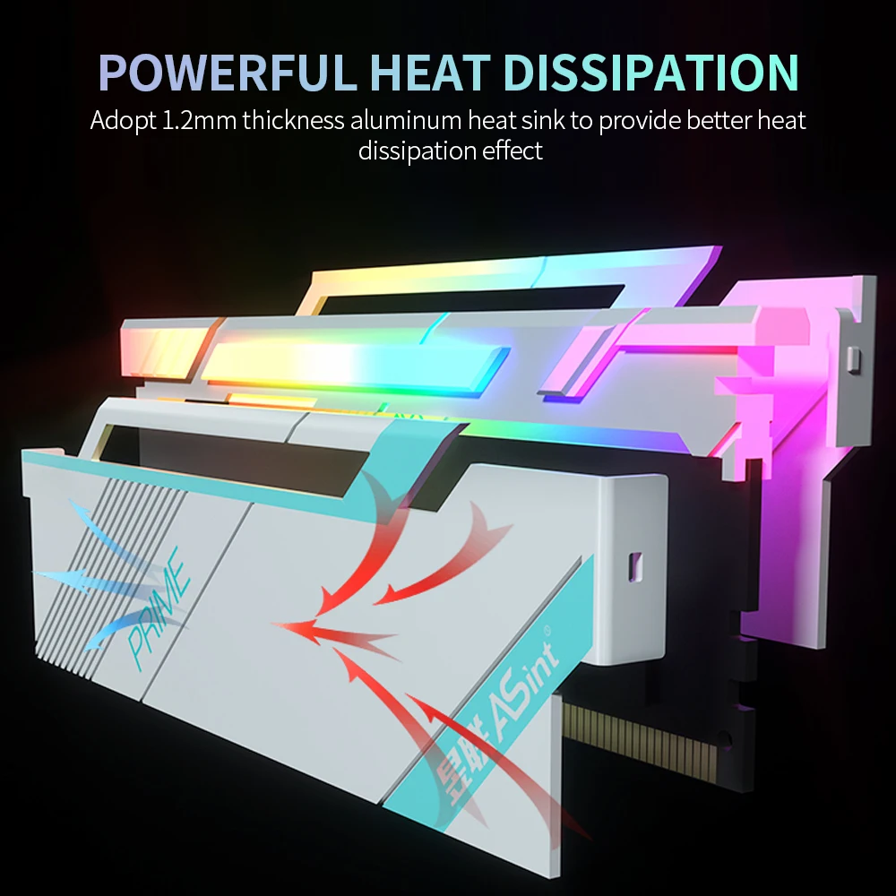 Настольная память ASint DDR4 16 ГБ 4000 МГц RGB низкое энергопотребление Быстрое
