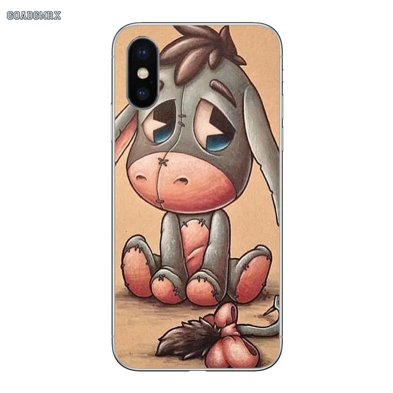 Мультфильм ослик арт Eeyore для huawei P Smart 2019 G7 G8 P7 P8 P10 Plus P20 P30 Pro P9 Lite Mini 2017 прозрачные