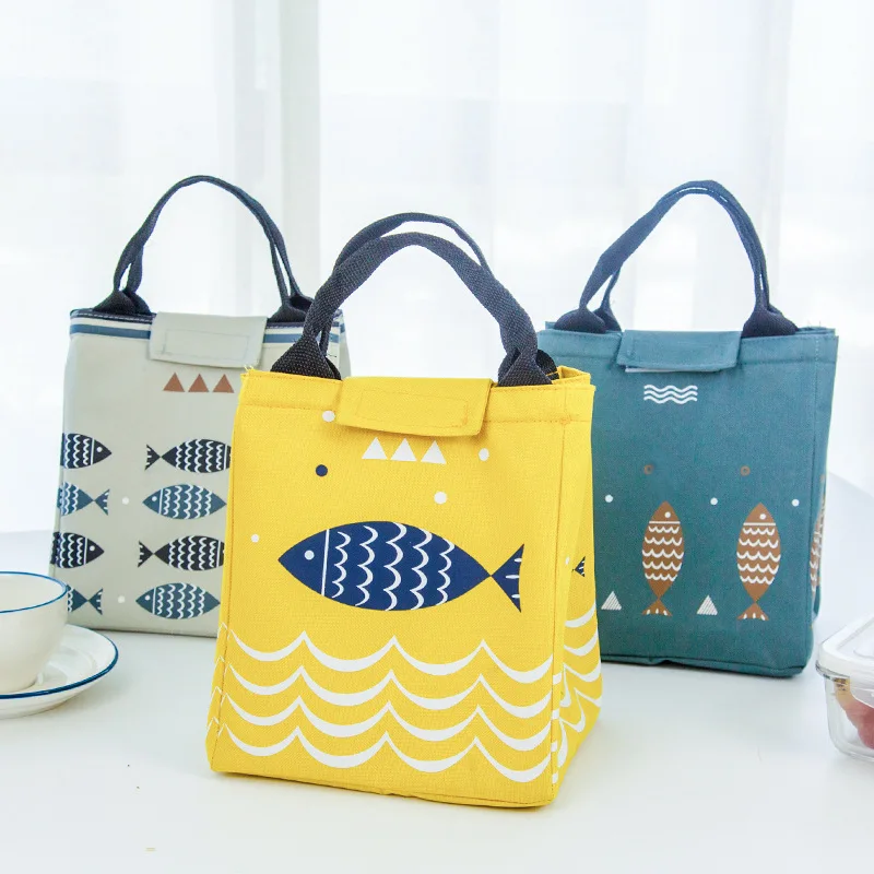 

NEW Food Fresh Keep Storage Bag Lunch Cooler Bag Waterproof Picnic Travel Storage Icepack Thermal Insulated Fashion Lunch Bags