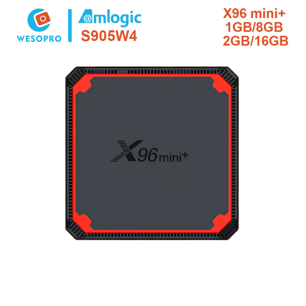 WESOPRO OTTPlayer X96 Мини плюс Smart Android 9 0 ТВ коробка с Amlogic S905W4 Quad Core 2 4 г и 5G двухъядерный