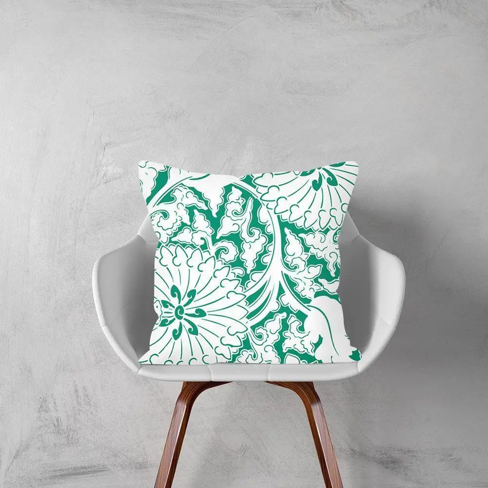 

Peach Skin Hug Pillowcase Green Small Daisy Printing Customized Office Furnishing T3K4 Cushion Cushion Cove Home Pillowcase M1W7