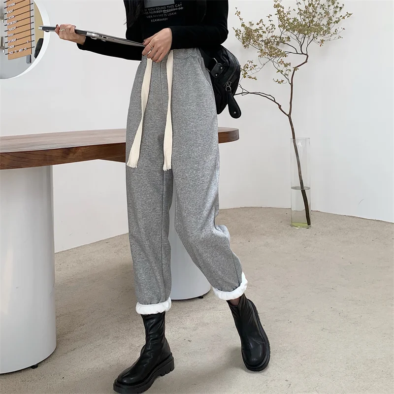 Новинка 2021 серые женские спортивные брюки JMPRS Осенние мешковатые модные большого