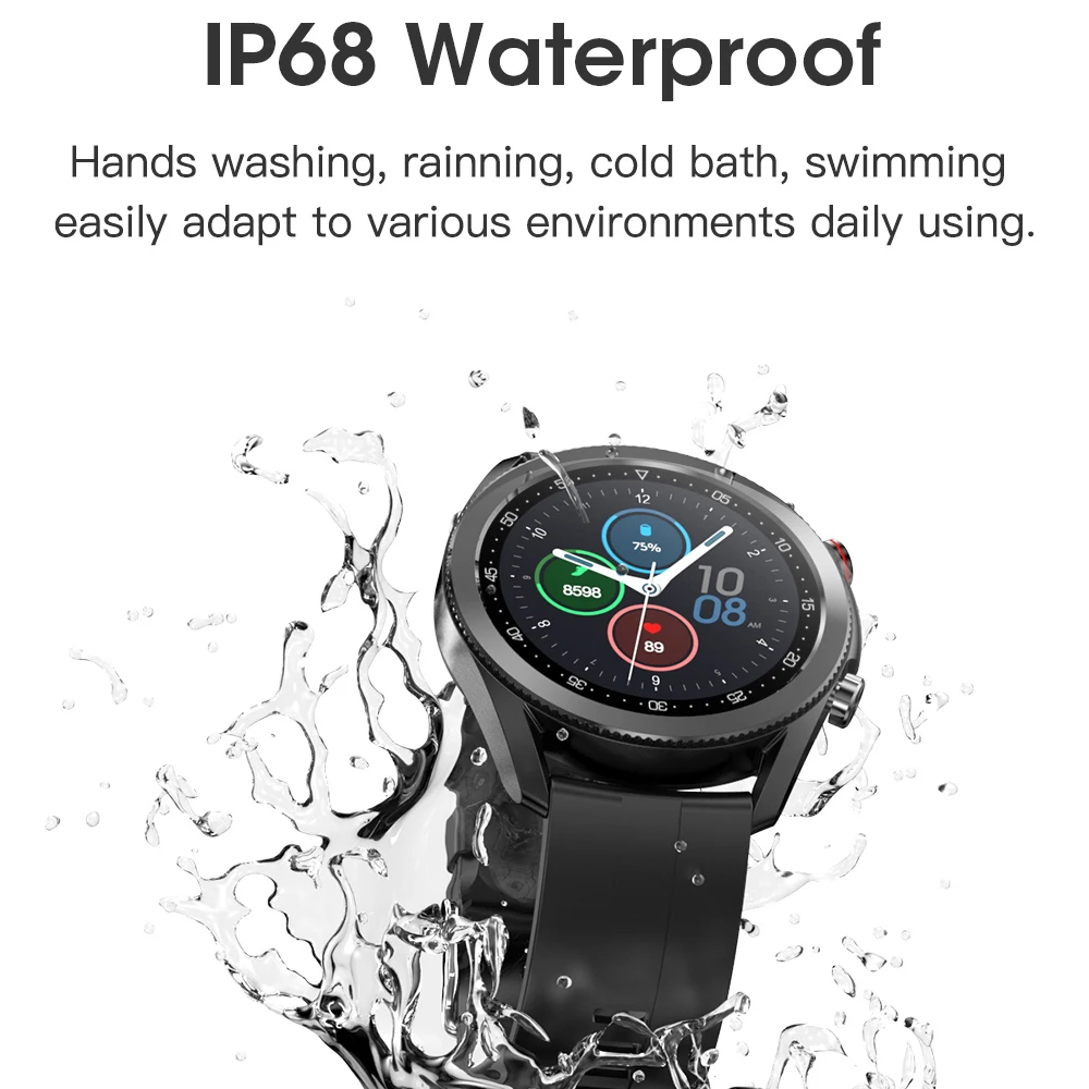 

Smart watch men Bluetooth IP68 Waterproof full touch fitness tracker message reminder reloj inteligente Smartwatch phone android