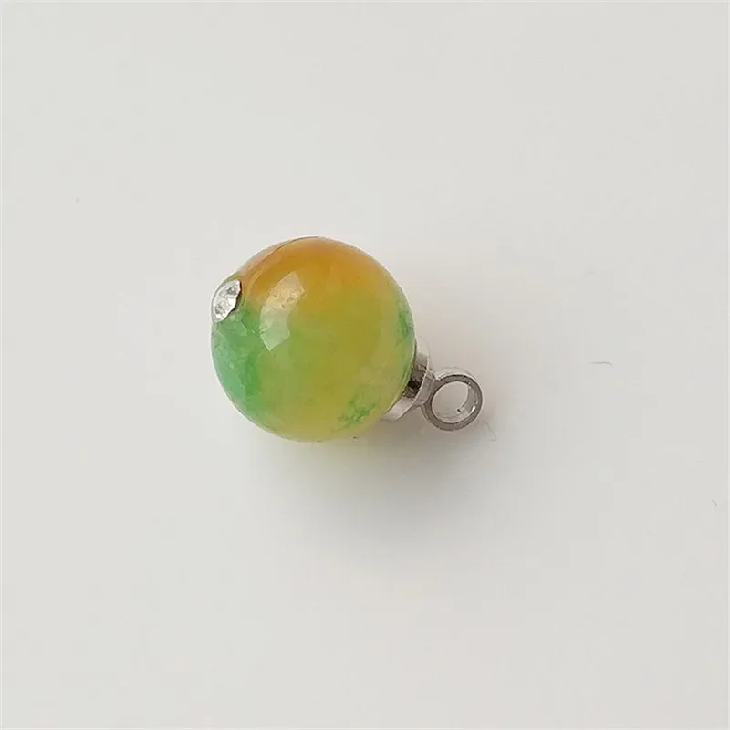 Бусины из китайского агата и нефрита 5 шт. 10 мм декоративные пуговицы для одежды