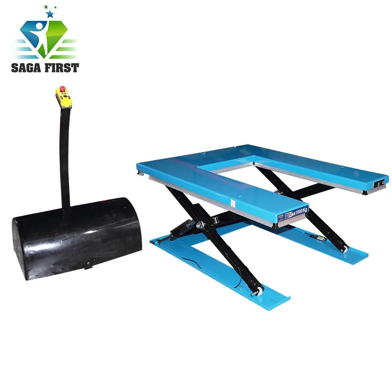 1Ton Lifting Capacity U Shape Scissor Lift Platform |