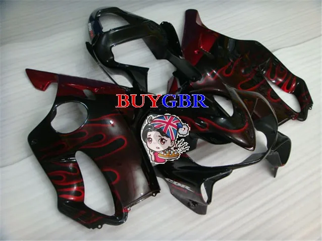 Motorcycle Fairings Red Fire F4i fairing for Honda CBR600F4i 2001 2002 2003 free windscreen |