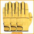 Перчатки QIANGLEAF для механика, Рабочая перчатка из овчины, промышленные рабочие перчатки для молодежи, оптовая продажа, Бесплатная доставка, 550MY