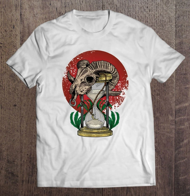 

Baphomet Goat Skull And Hourglass T-Shirts