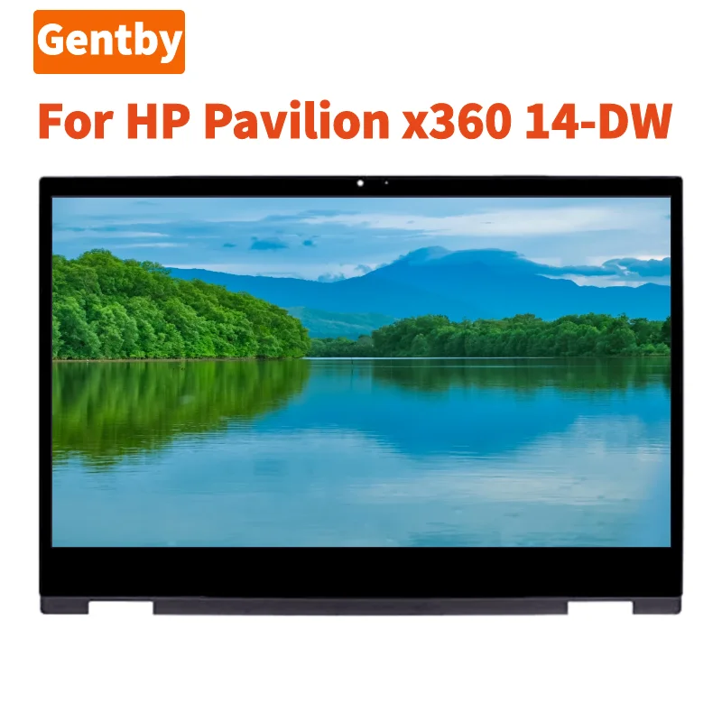 

Новый 14-дюймовый ЖК-экран для HP Pavilion x360 14-DW 14M-DW, панель, сенсорный дигитайзер, рамка в сборе, замена