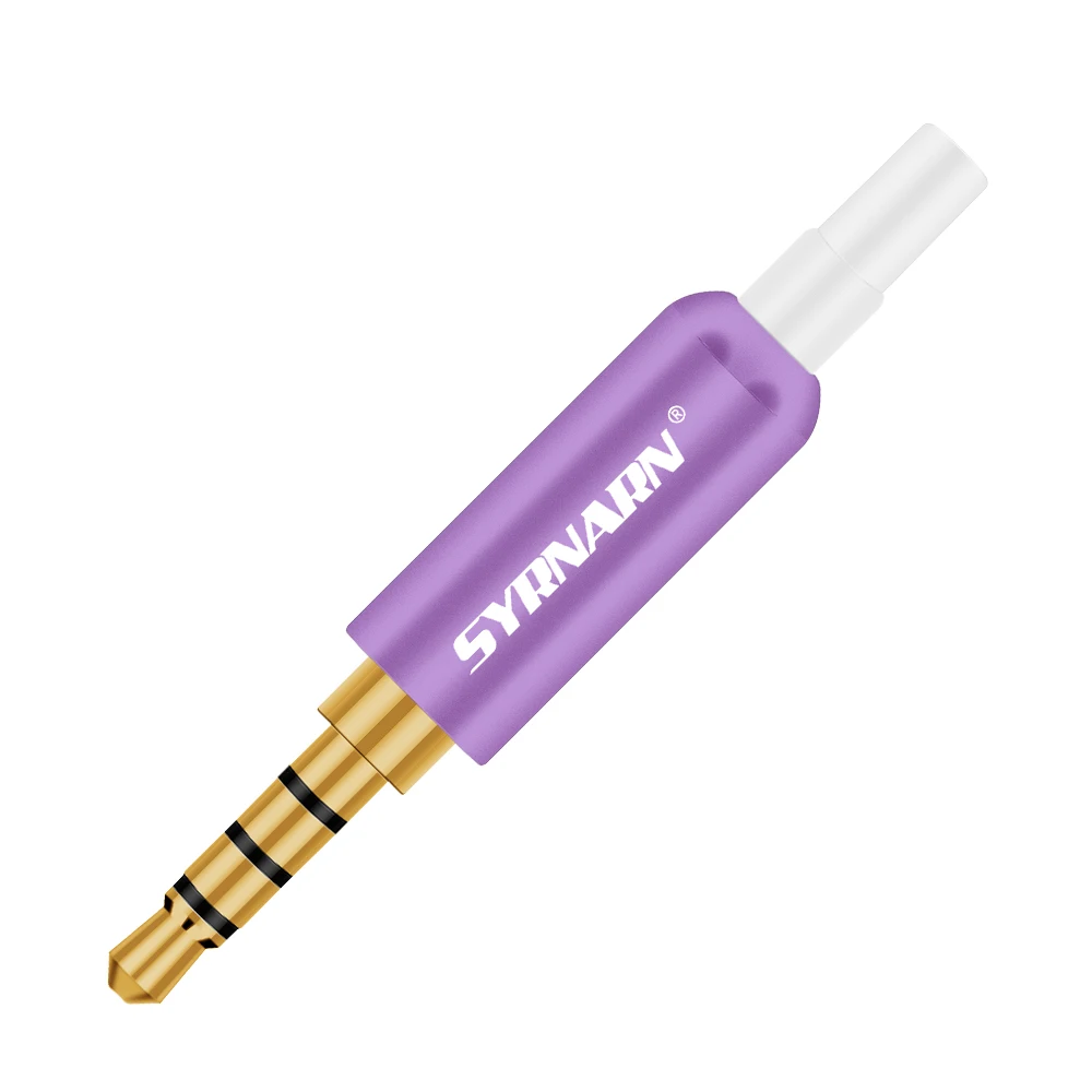 3 шт. алюминиевый штекер для наушников 5 с хвостом штекерные зажимы мм 4-полюсный