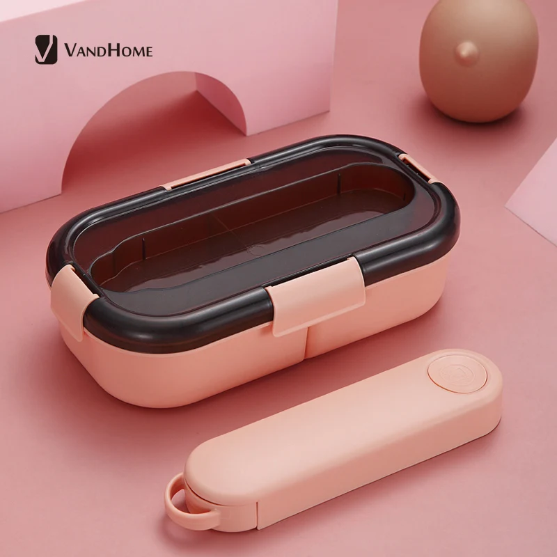 Wandhome японский пластиковый Ланч бокс для детей школьная микроволновая печь Bento